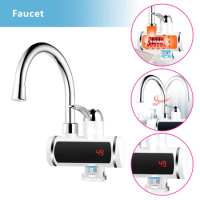 Digital Electric Kitchen Instant Cold to Hot Water Heater Heating Faucet Tap Digital Instantaneous Water Heater Water Tap 3