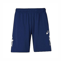 Asics [2053A139-400] 男女 短褲 長版 球褲 亞洲版 運動 排球 訓練 輕量 吸濕快乾 虎爪 深藍白