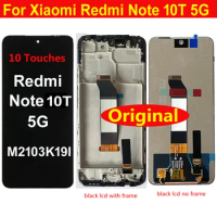 Original For Xiaomi Redmi Note 10T Note 10 5G LCD Display Screen Touch Digitizer Assembly Sensor + Frame Poco M3 Pro 5G Pantalla