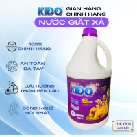Nước Giặt Xả KIDO 3,6Lít Tím - Hương Cá Ngựa Lựa Chọn Hoàn Hảo, Làm Sạch Các Vết Bẩn