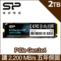 SP廣穎 P34A60 2TB NVMe Gen3x4 PCIe SSD 固態硬碟