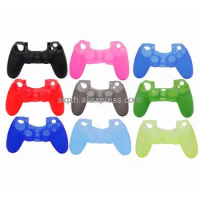 1000Pcs Soft Silicone Rubber Shell Cover For PS4 PlayStation 4 Slim Controller Case Video Game Controller Accessories Factory