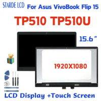 15.6 inch For Asus VivoBook Flip 15 TP510 LCD Display Touch Screen Digitizer Assembly For ASUS TP510U TP510UA Replacement Part