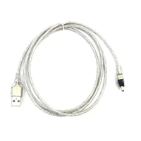 USB Male to Firewire IEEE 1394 4 Pin Male iLink Adapter Cord firewire 1394 Cable for SONY DCR-TRV75E DV camera cable 100cm