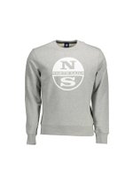 Mens Crew Neck Sweatshirt NSLS23014 in Grey