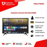 Polytron Smart LED Digital TV 32 Inch PLD 32CV2269 +Bracket(LuarKotaMedan)