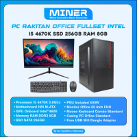 PC Rakitan Office Kantor Full Set Intel I5 4670K Ram 8Gb SSD 240Gb