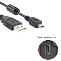 Camera mini 5-Pin USB Data Transfer Cable Cord Lead Wire For Canon EOS 550D 600D 650D 700D 750D 760D 1000D 1100D 1200D 2000D USB