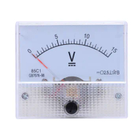 85C1 Fine Tuning Dial Analog Volt Panel Meter Gauge DC 0-15V