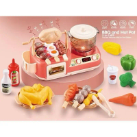 Mainan Anak BBQ & HOT POT TASTY BBQ SKEWERS 22PCS Mainan Alat Masak Toys