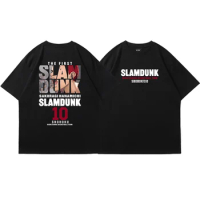 Anime Slam Dunk T-Shirt for Men’s Sakuragi Hanamichi Kaede Rukawa Tee Oversized Japanese Manga Women Short Sleeve Graphic Tees