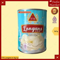 TTS Longan Kaleng 567g | Buah Kelengkeng Impor dalam Sirup Manis Halal | Canned Longans Import