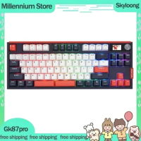 Skyloong Gk87pro Gamer Mechanical Keyboard 3Mode 2.4G Bluetooth Wireless Keyboard Hot Swap Rgb 87key Office Gaming Keyboard Gift