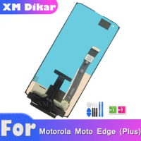 100% NEW For Motorola Moto Edge Plus LCD XT2061-3 Touch Screen Digitizer For Moto Edge Display XT2063-3 Panel 100% Tested