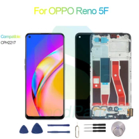 For OPPO Reno 5F Screen Display Replacement 2400*1080 CPH2217 Reno 5F LCD Touch Digitizer Assembly