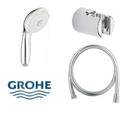 【麗室衛浴】德國GROHE 28261 3段式出水蓮蓬頭掛勾組