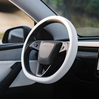 Tparts Silicone Steering Wheel Cover for Model Y Juniper/Model 3 Highland 2025-2026 (Standard/Premiu
