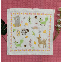 Handuk sapu tangan katun GULL 35x35 - Rusa, Merah Kualitas Premium!