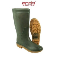 Ando Boots Hercules - Sepatu Green/Penthel Size 38-43 Sepatu Boots Pria Karet Tinggi Anti Air Ando H