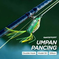 Permata MALL - - TaffSPORT Umpan Pancing Kodok Silikon Double Hook Frog Lure Realistis - UMK01