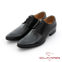 【CUMAR】商務菁英 紳士型男真皮德比鞋(黑色)