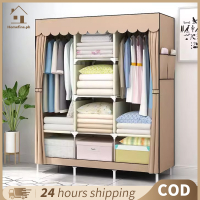 COD⭐Zipper Wardrobe Cabinet for Clothes cabinet Fashion Clothes organizer Storage Multifunctional