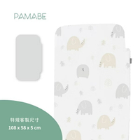 PAMABE 二合一水洗透氣嬰兒床墊-(58x108cm)  適用 Chicco Next2Me 嬰兒床｜床墊【六甲媽咪】