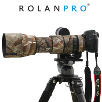 ROLANPRO Lens Coat Camouflage Rain Cover For SIGMA 150-600mm F5-6.3 DG OS HSM Contemporary (AF Version) Protective Sleeve Case