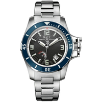 BALL 波爾錶 Engineer Hydrocarbon Hunley 限量版機械腕錶(PM2096B-S2J-BK)-42mm-黑面鋼帶(藍框)【刷卡回饋 分期0利率】【APP下單4%點數回饋】