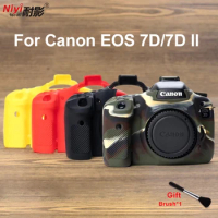 Soft Silicone Case Camera Protective Body Bag For canon 7D Rubber Cover Battery Openning Canon 7D Mark II 7D2 7DII Camera Bag