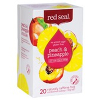 【Red Seal 紅印】紐西蘭 無咖啡因 水果茶包～桃子/鳳梨 20入/盒