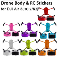 Luxury Fluorescence Skin For DJI Air 3 Stickers Face cover Remote Controller Protector Decal for DJI Air 3 Accessorie