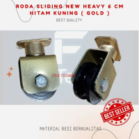 Roda Sliding Pagar 6cm Behel U Bulat Roda Pintu Geser Besi Halus Kuat Anti Macet