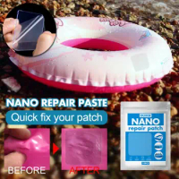 Inflatable Repair Kit Waterproof Self-Adhesive Repair Patch for Water Mat Swimming Ring Pool Float Air Bed Nano Repair Glue Pads
