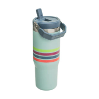 【Stanley】IceFlow 手提吸管杯 VARSITY經典美式校園風 0.88L /條紋青(10-09993-658)