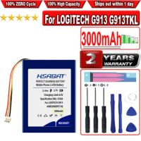 HSABAT 3000mAh AHB355085PCT-02 Battery for LOGITECH G913 G913TKL mechanical keyboard