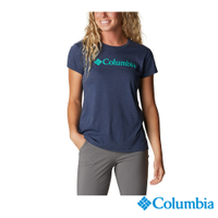 Columbia 哥倫比亞 女款- Columbia Trek 短袖上衣-深藍 UAR07460NY