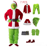 Hot  Europe and America Cross Border Christmas Costume Cosplay Play Clothes Santa Claus Strange Gree