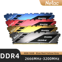 Netac DDR4 Ram Memory 8GB 16GB DDR 2666Mhz 3200Mhz 3600Mhz Memoria Module DIMM Heat Sink DDR4 for X99 Motherboard desktop