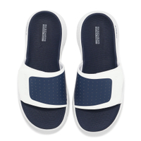 Skechers Go Walk Flex Sandal-Sandbar 拖鞋 男 白藍 休閒 運動 涼拖鞋 229204WNV