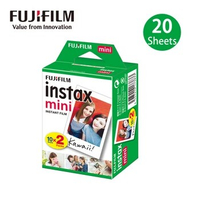 Original 20 Sheets Fujifilm Instax Mini Film White Edge Photo Papers For Mini 12 11 9 8 7s 90 25 55 Link 2 Evo Instax Film Paper