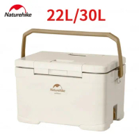 Naturehike Portable Beach Fridge Cooling Box Thermal Cooler Trip Beer Chiller Hard Cooler Ice Box Large Capacity Picnic Outdoor