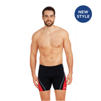 【Zoggs】男性《紅色賽道》 專業運動五分泳褲(游泳/海邊/比賽/競賽/訓練/鐵人/三鐵)
