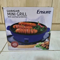 Mini Grill Pan BBQ Panci Panggang Elektrik Korean Barbeque Perlindungan Overheat 450 Watt