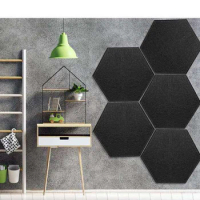 12 Pack Hexagon Acoustic Panels Beveled Edge Sound Proof Foam Panels,Sound Proofing Padding For Wall,Acoustic Treatment