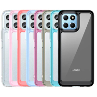 For Honor X8A Case Cover Honor X8A Capas Shockproof Phone Back Transparent Colour Clear Funda Honor X 8 X8 5G X9A X7A X6 X6S X8A