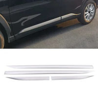 Car Accessories for 2020-2023 Toyota Corolla Cross Exterior Decorations Door Side Trim Cover Sticker Frame Bumper Gloss Silver