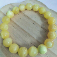 Bracelet Yellow Jade Natural Crystal/Gelang Kristal Yellow Jade
