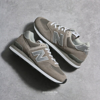 【滿額現折300】NEW BALANCE 休閒鞋 NB 574 元祖灰 麂皮 反光 復古 男女 ML574EVG