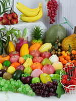 仿真水果假蔬菜模型擺件道具擺設裝飾水果玩具早教塑料蘋果